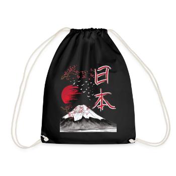 Japon Paysage Art japonais - Sac de sport léger - noir - Devant