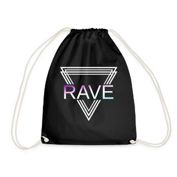 Rave Techno House Party EDM Festival Goa Electro - Sac de sport léger - noir - Devant