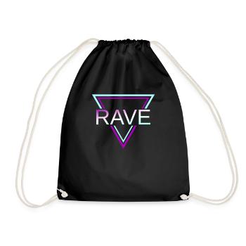 Rave Techno House Party EDM Festival Goa Electro - Sac de sport léger - noir - Devant