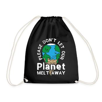 Changement climatique S’il vous plaît, ne laissez pas notre mère la Terre - Sac de sport léger - noir - Devant