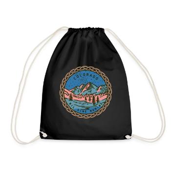 State-of-Colorado, Nil-Sine-Numine, USA - Drawstring Bag - black - Front