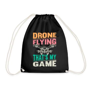 Pilote de drone quadricoptère - Drone volant C’est mon Ga - Sac de sport léger - noir - Devant