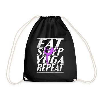 Alimentation Sommeil Yoga - Sac de sport léger - noir - Devant