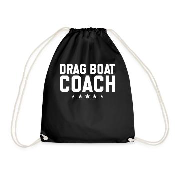 Drag Boat Coach Speed Boat - Turnbeutel - Schwarz - Vorne