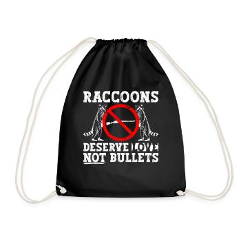Raccoon Animal Welfare Animal Rights Activist - Sac de sport léger - noir - Devant