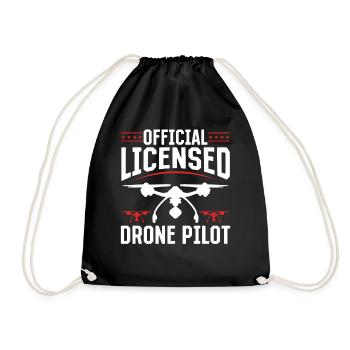Pilote de drone - Pilote de drone breveté officiel - Sac de sport léger - noir - Devant