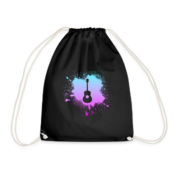 Guitar - Drawstring Bag - black - Front