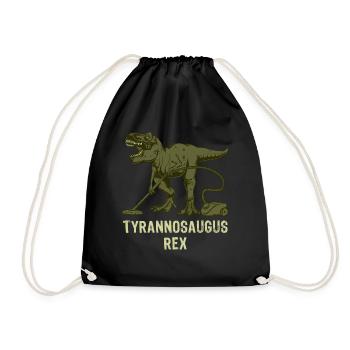 Staub saugen - Tyrannosaurus Saurierfan - Turnbeutel - Schwarz - Vorne