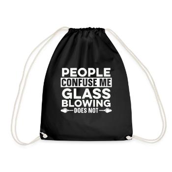 Les gens qui soufflent du verre me confondent Fabricant de verre - Sac de sport léger - noir - Devant
