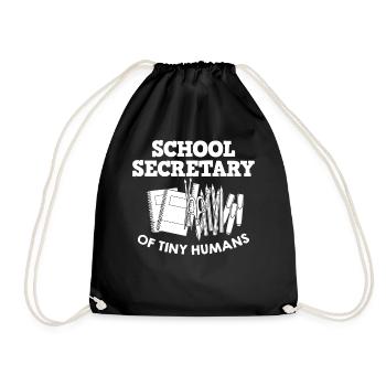 Secrétaire d’école Secrétariat de l’école Bureau du personnel - Sac de sport léger - noir - Devant