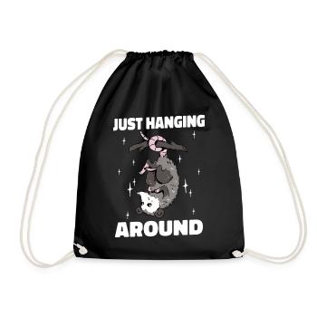 Opossum opossum animal - Sac de sport léger - noir - Devant