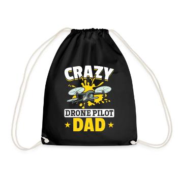 Crazy Drone Pilot Dad - Daddy Drone Pilot - Sac de sport léger - noir - Devant