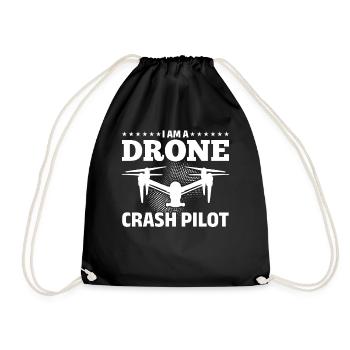 Pilote de drone quadricoptère - Je suis un pilote de crash de drone - Sac de sport léger - noir - Devant