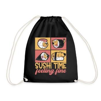 Sushi Kawaii - Sac de sport léger - noir - Devant
