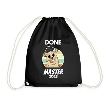 Master 2023 - Turnbeutel - Schwarz - Vorne