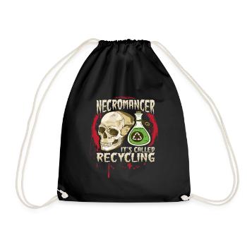 Conception de nécromanciens de recyclage de morts-vivants pour un - Sac de sport léger - noir - Devant