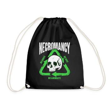 Conception de recyclage de nécromanciens morts-vivants pour un - Sac de sport léger - noir - Devant