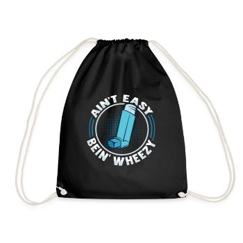 Albuterol Asthme Astmatiste - Sac de sport léger - noir - Devant