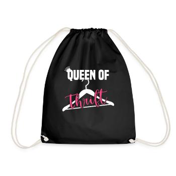 Secondhand Shop Secondhand Eco Hipster Used - Drawstring Bag - black - Front