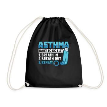 Albutérol Asthme Astmatiker - Sac de sport léger - noir - Devant