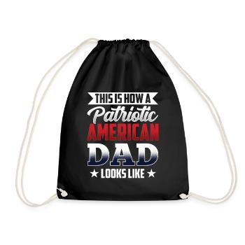 Voici à quoi ressemble un père américain patriote - Sac de sport léger - noir - Devant