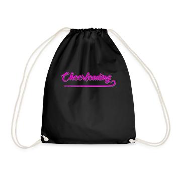 Cheerleading - Drawstring Bag - black - Front