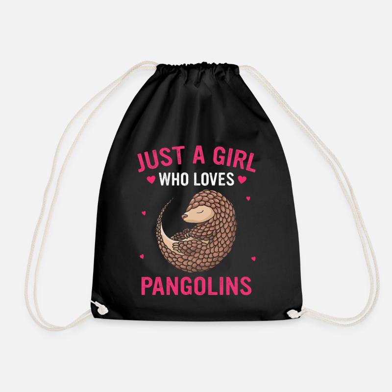 Pangolin Tier Pangoline vom Aussterben bedrohte Ar - Turnbeutel - Schwarz