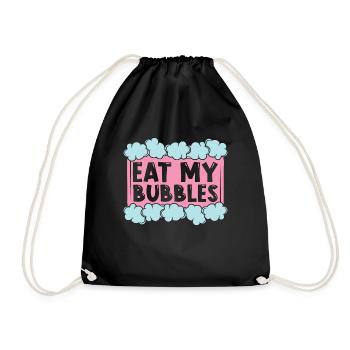 Soapmaking Eat My Bubbles Handicrafts Soap Maker - Drawstring Bag - black - Front