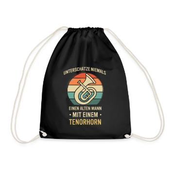 Tenorhorn Joueur de Tenorhorn Joueur de Tenorhorn Joueur de Tenorhorn - Sac de sport léger - noir - Devant