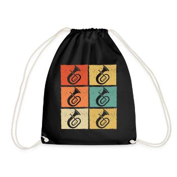 Tenorhorn Joueur de Tenorhorn Joueur de Tenorhorn Joueur de Tenorhorn - Sac de sport léger - noir - Devant