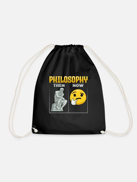 Philosophisches Design für einen Philosophen - Turnbeutel - Schwarz