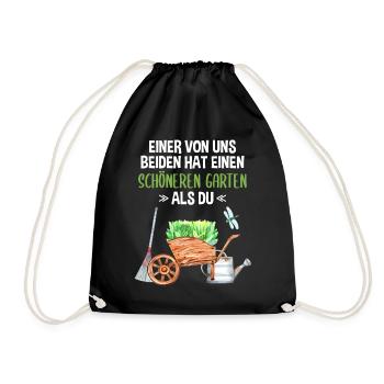 Garten Lustiger Spruch Hobby Gärtner Geschenkidee - Turnbeutel - Schwarz - Vorne
