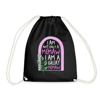 Memaw Shirt, ich bin nicht nur ein Memaw Ich bin ein Großartiger - Turnbeutel - Schwarz - Vorne