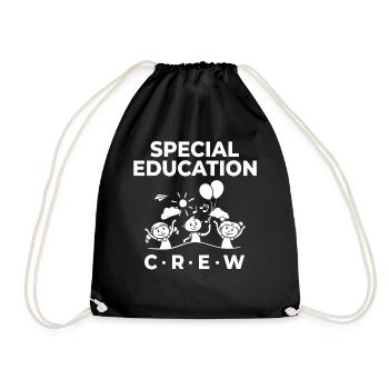 Special education Special education Promoting special needs - Drawstring Bag - black - Front