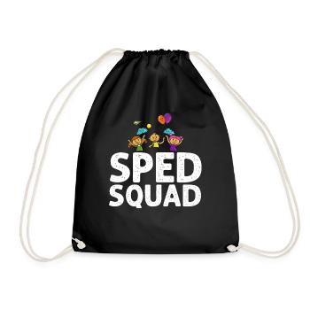 Special education Special education Promoting special needs - Drawstring Bag - black - Front
