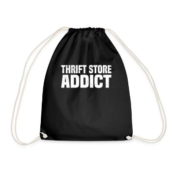 Secondhand Shop Secondhand Eco Hipster Used - Drawstring Bag - black - Front