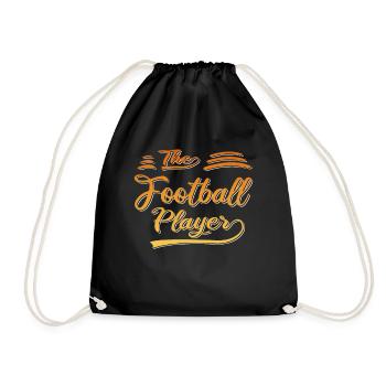 The Football Player - Drawstring Bag - black - Front