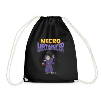 Cat Necro Meowncer Necromancer design for a - Sac de sport léger - noir - Devant