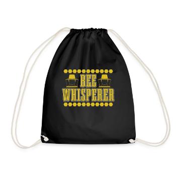 Beekeeping Bee Whisperer Loves Honeybee Beekeeper - Drawstring Bag - black - Front