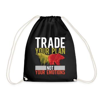 Shares Shareholder Investor - Drawstring Bag - black - Front