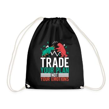 Shares Shareholder Investor - Drawstring Bag - black - Front