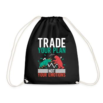 Shares Shareholder Investor - Drawstring Bag - black - Front