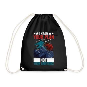 Shares Shareholder Investor - Drawstring Bag - black - Front