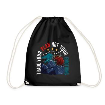 Shares Shareholder Investor - Drawstring Bag - black - Front