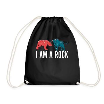 Shares Shareholder Investor - Drawstring Bag - black - Front