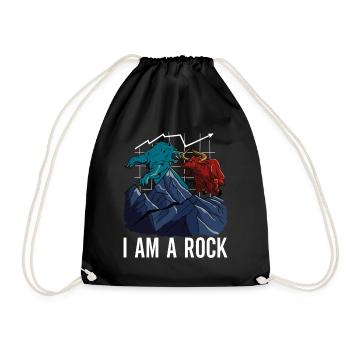 Shares Shareholder Investor - Drawstring Bag - black - Front
