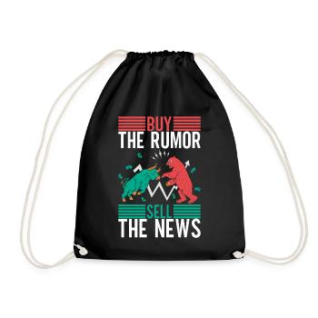 Shares Shareholder Investor - Drawstring Bag - black - Front