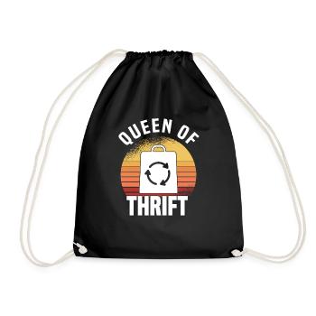 Secondhand Shop Secondhand Eco Hipster Used - Drawstring Bag - black - Front