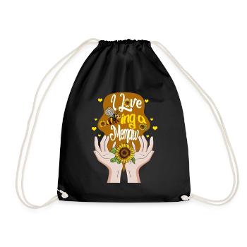 Memaw Simple Shirt, j’aime être une abeille Memaw - Sac de sport léger - noir - Devant