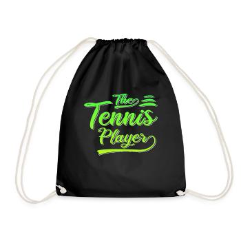 Le joueur de tennis - Sac de sport léger - noir - Devant